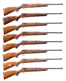 8 LAKEFIELD MARK 1 YOUTH MODEL BOLT ACTION RIFLES.