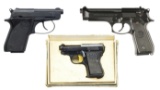 3 BERETTA SEMI AUTO PISTOLS.