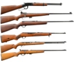 GROUPING OF 6 RIFLES.