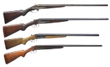 PARKER, ITHACA & STEVENS SXS SHOTGUNS.