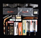 LARGE GROUPING OF KNIVES, SHEATHES, HOLSTERS &