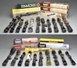 32 NEW & USED RIFLE & PISTOL SCOPES.