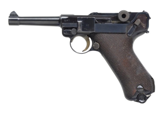 MAUSER 42 CODE LUGER SEMI AUTO PISTOL.