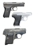 3 - 25 ACP SEMI AUTO PISTOLS.