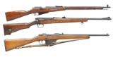 3 BOLT ACTION RIFLES.