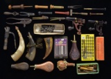 INTERESTING GROUPING OF VINTAGE RELOADING TOOLS,