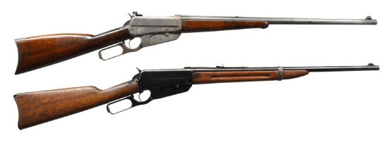 2 WINCHESTER MODEL 1895 LEVER ACTION RIFLES.