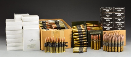 LARGE ASSORTMENT 50 CAL. MACHINE GUN AMMO.