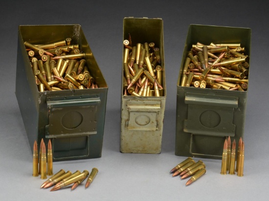 3 AMMO CANS 303 BRITISH BALL (APPROX. 1250 RDS).