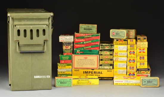 45 BOXES OF COLLECTIBLE AMMO, LEVER ACTION &