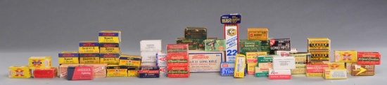 INTERESTING GROUP OF 22 RIMFIRE AMMO.