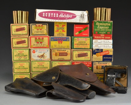 SHOT SHELLS, HOLSTERS, ETC.