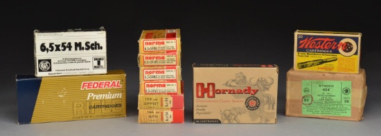 LOT OF MISCELLANEOUS MANNLICHER SCHOENAUER & .404