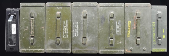 GROUP OF 308 BALL AMMUNITION & SIX GREEN METAL