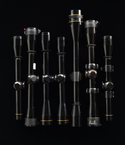 ASSORTMENT OF 7 LEUPOLD SPORTING SCOPES.