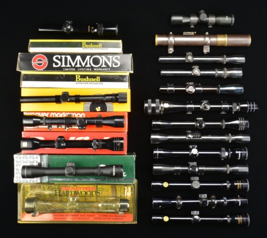 30 ASSORTED SCOPES.