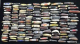 175+ ASSORTED SINGLE & DOUBLE BLADE KNIVES.