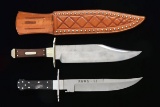 2 CONTEMPORARY BOWIE KNIVES.