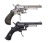 2 EUROPEAN PINFIRE REVOLVERS.