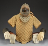 WWI ERA MILITARY PRACTICE SWORD/FENCING OUTFIT.