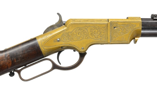 Winchester Sign Metal Brass Plaque Gun Gunsmith Rifle Collector