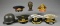 WWII GERMAN STYLE HEADGEAR, BUST OF HITLER & MORE.