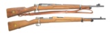 2 SWEDISH BOLT ACTION MILITARY RIFLES.