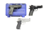 3 SMITH & WESSON PISTOLS.