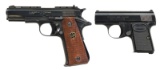 LLAMA ESPECIAL & BROWNING BABY SEMI AUTO PISTOLS.