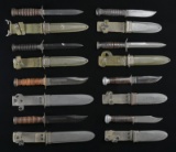 GROUP OF US WWII FIGHTING & UTILITY KNIVES.