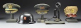 WWII GERMAN & US HEADGEAR, TELEPHONE & MORE.