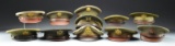 8 WWII OFFICER’S VISOR HATS & 3 WWII ENLISTED