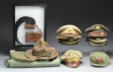 US MILITARY HEADGEAR, CARTRIDGE BOXES & MORE.