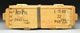 SEALED WOODEN BOX (2448 ROUNDS) OF ROMANIAN