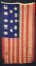 RARE 19TH CENTURY 13 STAR AMERICAN FLAG WITH