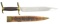 VERY FINE CONFEDERATE BOWIE BAYONET, COOK AND