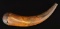 1826 TANSEL STYLE CARVED POWDER HORN.