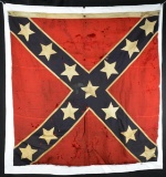 19TH CENTURY REUNION BATTLEFLAG MADE BY WIFE OF