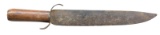LARGE CONFEDERATE SIDE KNIFE MADE FROM FILE.
