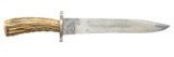 RARE & FINE “LUND LONDON” BOWIE KNIFE IN PATENT