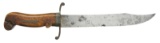 FINE, AMERICAN PRIMITIVE CLIP POINT BOWIE KNIFE.