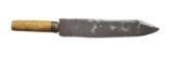 EARLY AMERICAN GUARDLESS FIGHTING KNIFE.