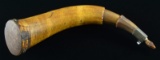 EARLY POWDER HORN DATED 1792.