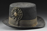 EARLY 19TH CENTURY NAVAL ROUND HAT.