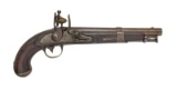 SCARCE MODEL 1826 FLINTLOCK NAVY PISTOL