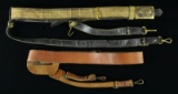2 US INDIAN WAR TO WWI OFFICERS BELTS.
