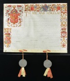 GEORGIAN GRANT OF ARMS TO RICHARD GRAVES IN ITS