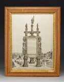 LARGE SOLDIERS MEMORIAL FRAME TO ALPHEUS H.