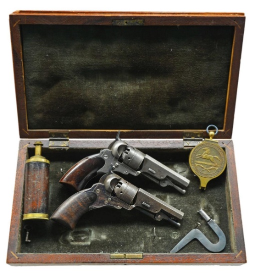 CASED PAIR OF IMPROVED COLT BABY PATERSONS S# 11