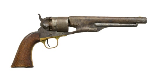 COLT MODEL 1860 ARMY REVOLVER WITH FRAME CUT FOR